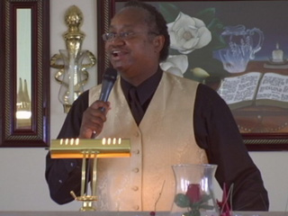 Graphic of Pastor Leroy Williams preaching, Do You Know Him, at Emmanuel House of Praise Church in Poplar Bluff Missouri